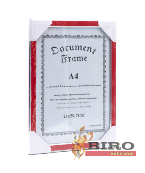 Ramă foto A4, din plastic, roșie